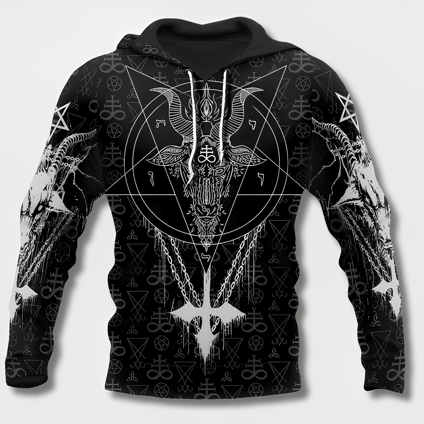 Udalrich | Kühner Wikinger-inspirierter Herren Kapuzenpullover