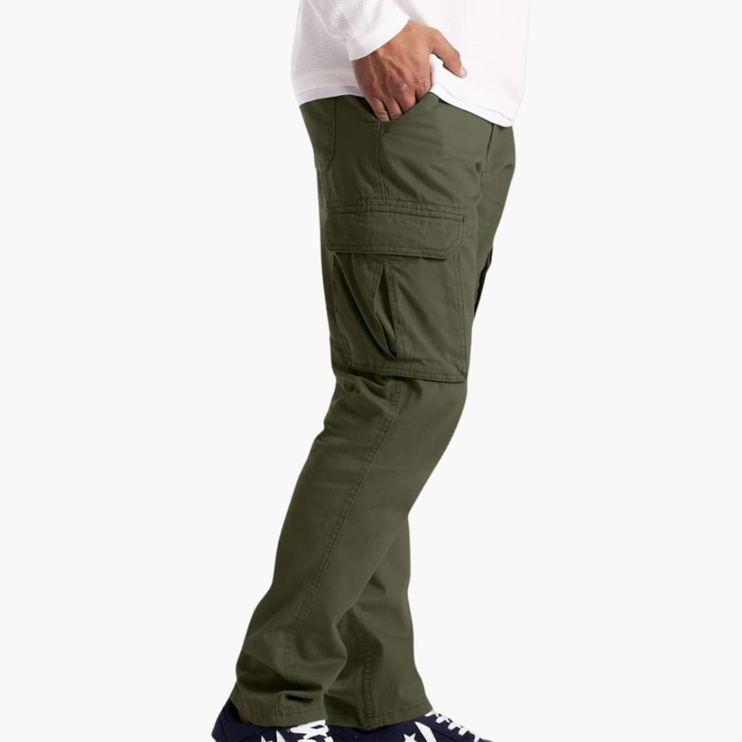 Herren Sommer Cargohose mit Taschen und verstellbarem Bund