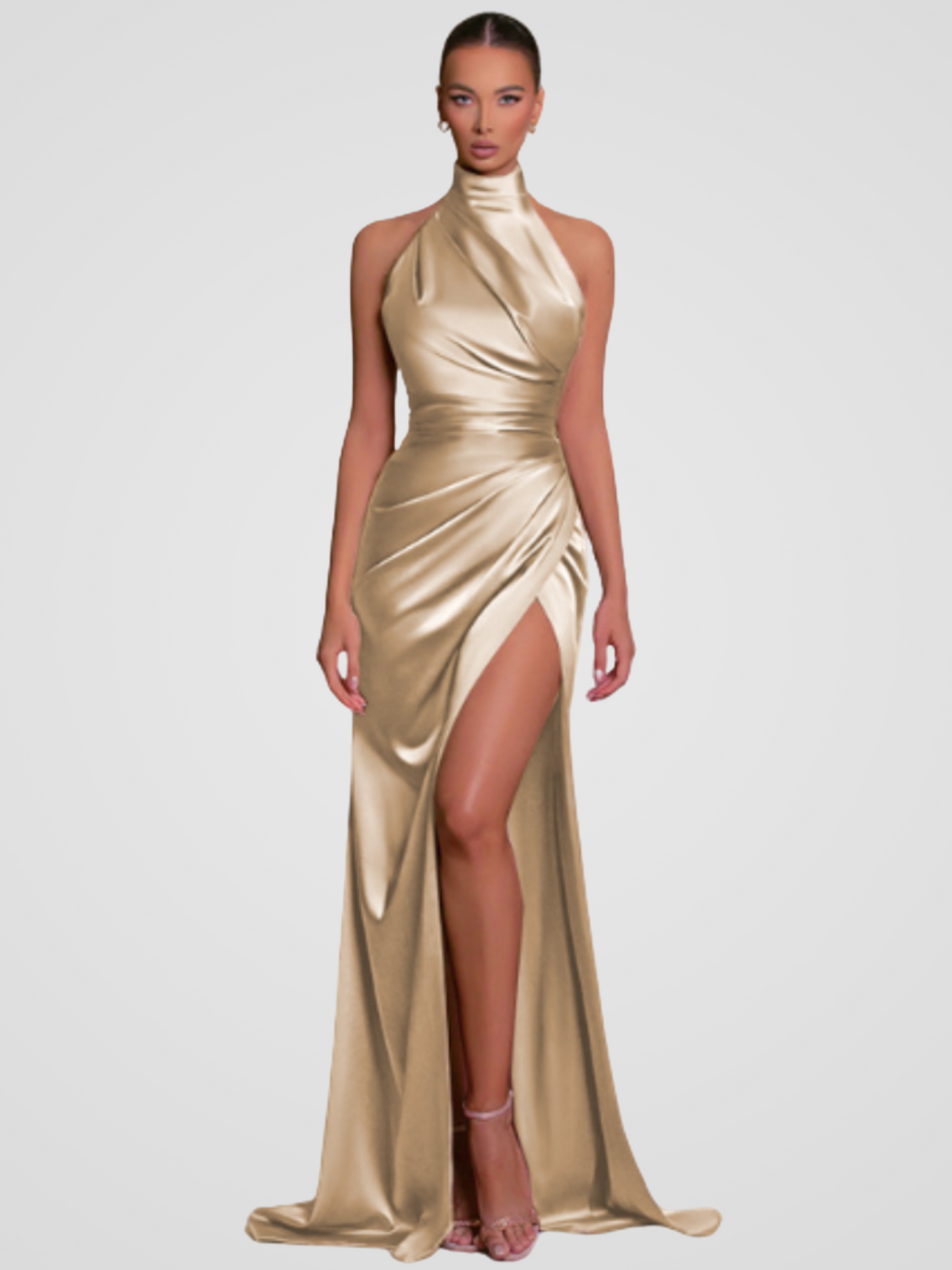 SATIN ROYALTY KLEID