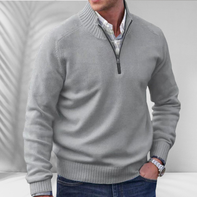 TOBIAS™ | Reißverschluss-Pullover aus Baumwolle
