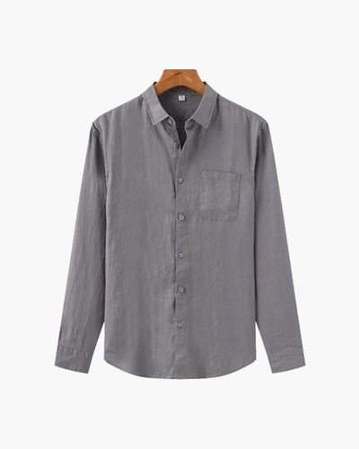 Kai | Lightweight Langarm Herren Sommer Leinenhemd