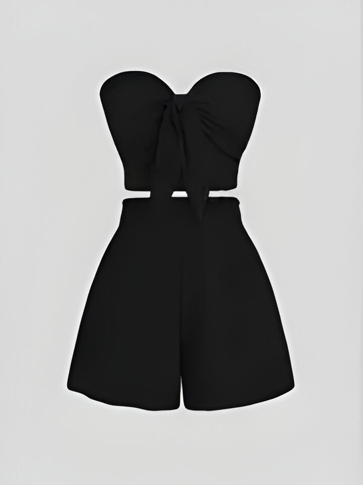 Audrina |  Romantisches Date am Meer Top + Shorts Slim Fit