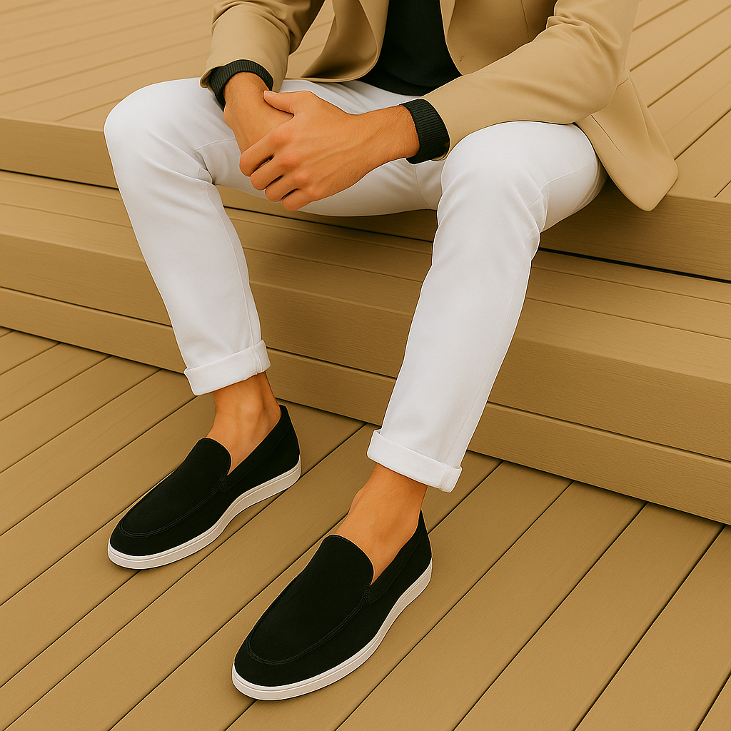 Elegante Wildleder Slipper
