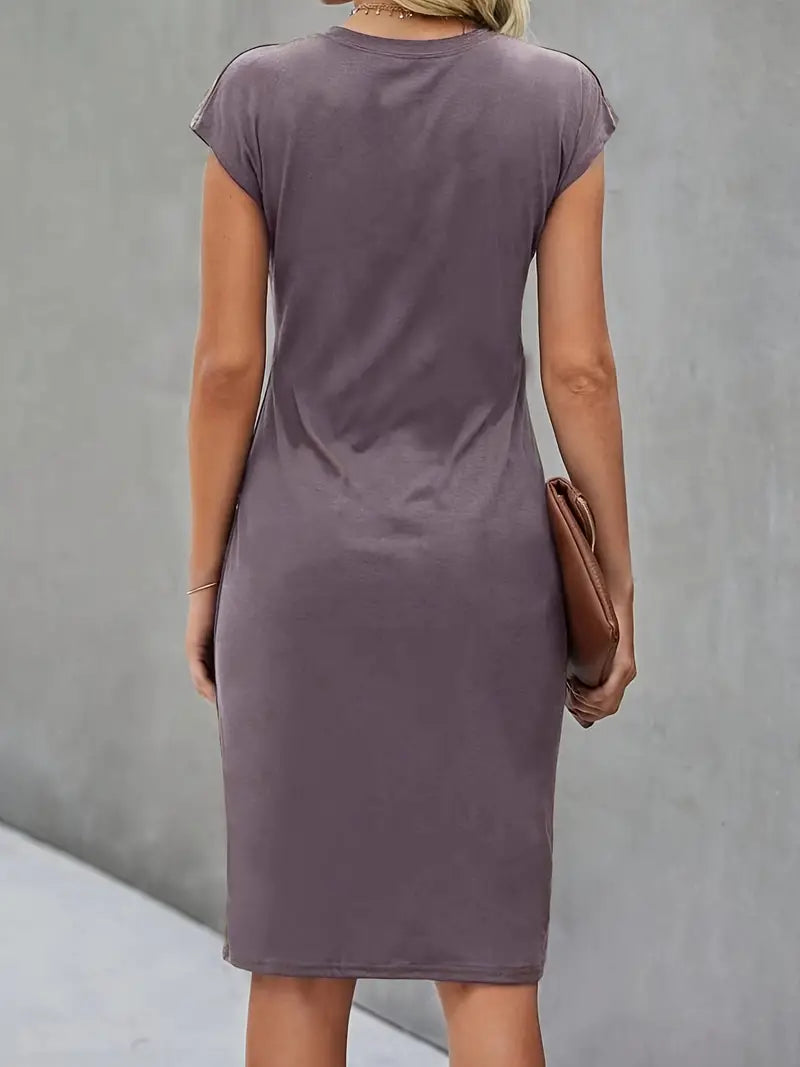 Monette – Lässig-schickes Midikleid mit Knotendetail