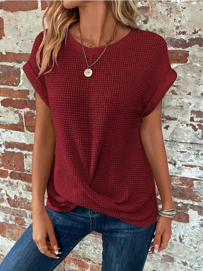Selina – Leichtes Waffelstricktop