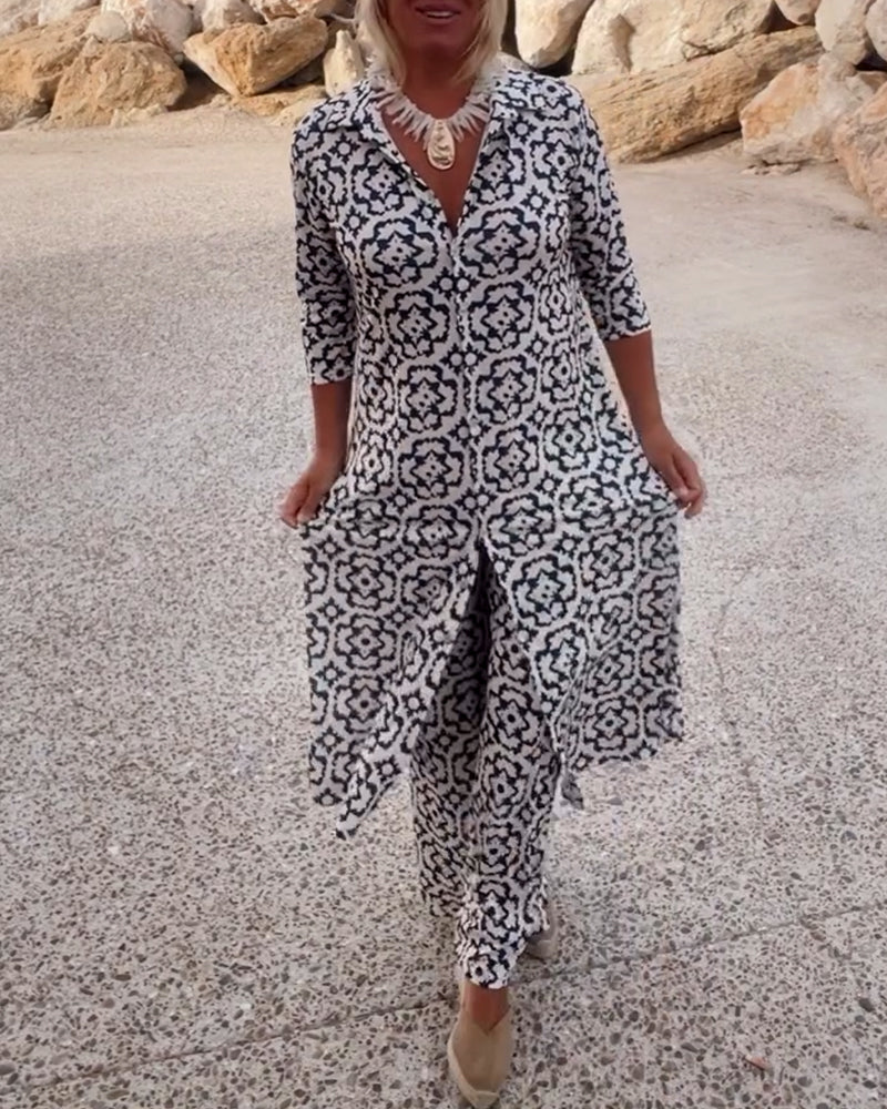 MARA ZWEITEILIGES SET MIT VINTAGE PRINT