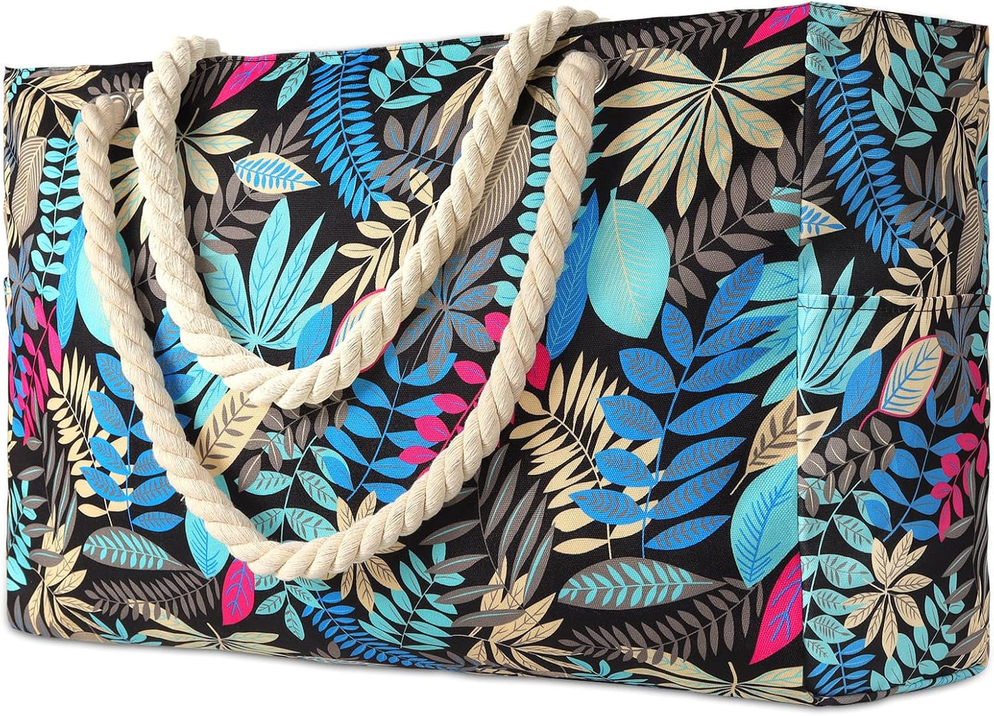 KüstenTrag Strandtäsch für d'Famili – Gross wasserfesti Tote mit sichere Reissverschluss