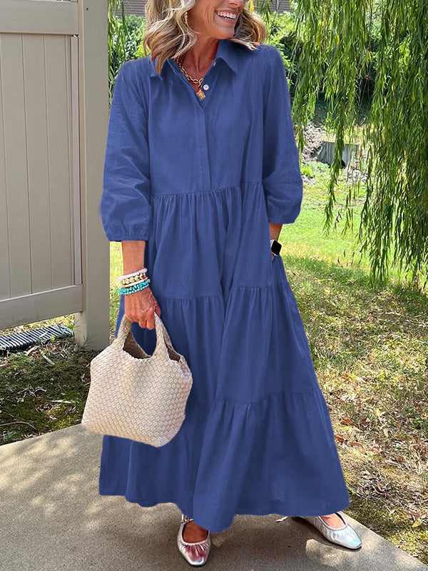 Amara | Maxi Kleid aus Baumwolle für den Alltag