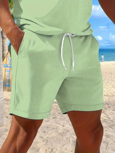 Zackary – Sommer Liches kurzärmliges Zweiteiler Set