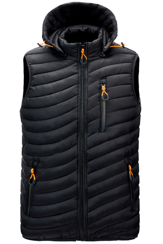 Daunenweste Mit Kapuze