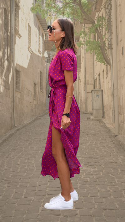 Aubrey | Statement Floral Wrap Maxi Dress