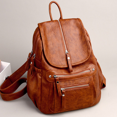 NORA™ | Geräumiger und vielseitiger Lederrucksack
