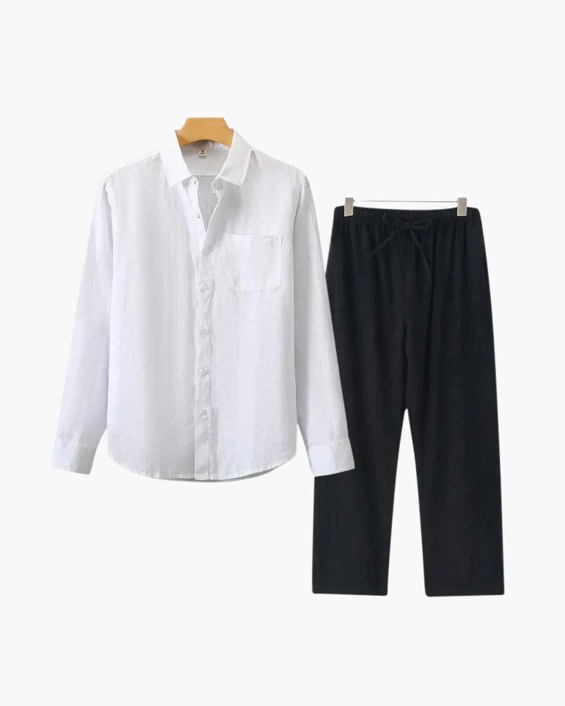 Easton | Stilvolles 3-teiliges Set Leinen Sommer-Outfit