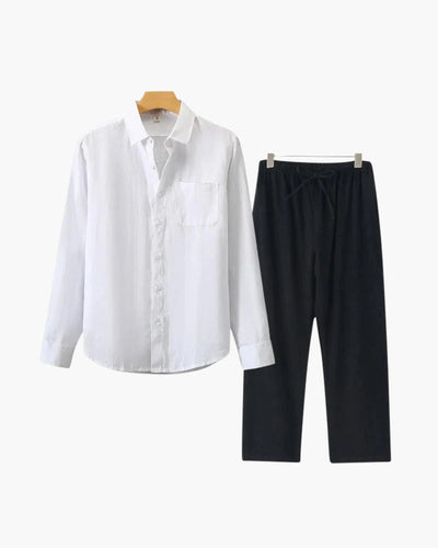 Easton | Stilvolles 3-teiliges Set Leinen Sommer-Outfit
