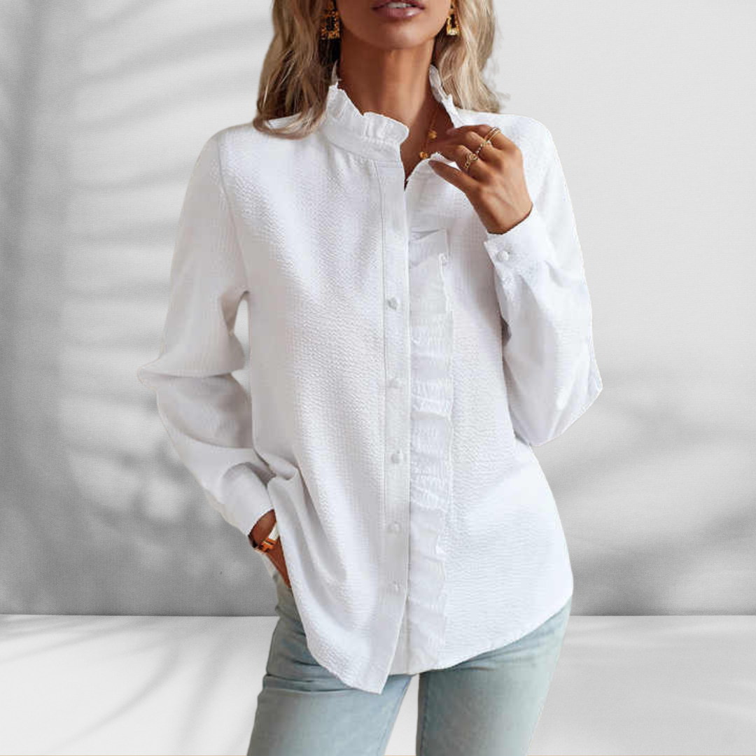 EMILY™ | Leichte Bluse mit Rüschen-Detail