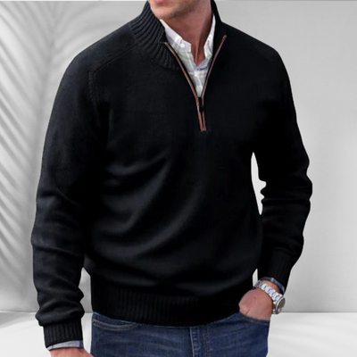 TOBIAS™ | Reißverschluss-Pullover aus Baumwolle