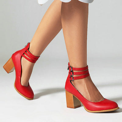 Casilda | Elegante Sandalen mit Knöchelriemen und robuster Sohle