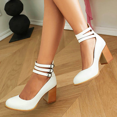 Casilda | Elegante Sandalen mit Knöchelriemen und robuster Sohle