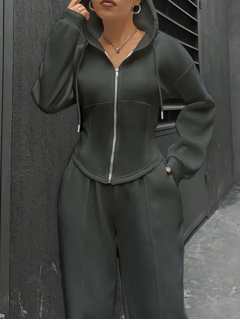 Nanci - Lässiges Zweiteiliges Set Mit Langen Ärmeln