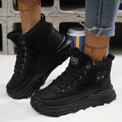 Polina – gemütliche winter schneestiefel mit fleecefutter