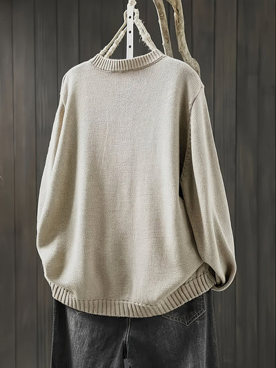 Gunilla – Strickjacke mit dekorativen Knöpfen