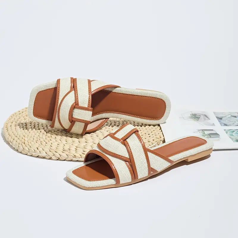 Keoka – Stylische flache Slide-Sandalen