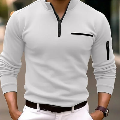 Benedek | Raffiniertes Stehkragen Herrenpoloshirt