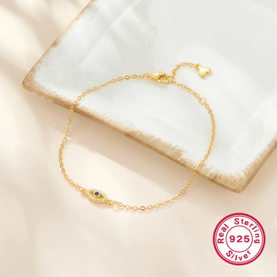 Rhoda Evil Eye Armband - Gold - Sterling Silber und Rhodium plattiert