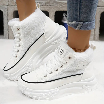 Polina – gemütliche winter schneestiefel mit fleecefutter