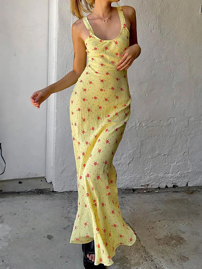 Arletty – Bezauberndes Maxikleid mit Blumenmuster
