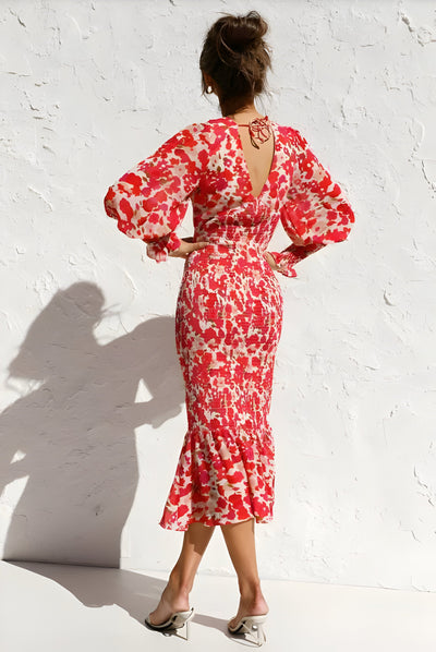 Andrea | Elegantes Damen Sommerkleid mit Druck