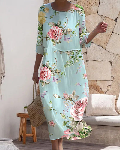MARTHA - ELEGANTES BLUMENKLEID