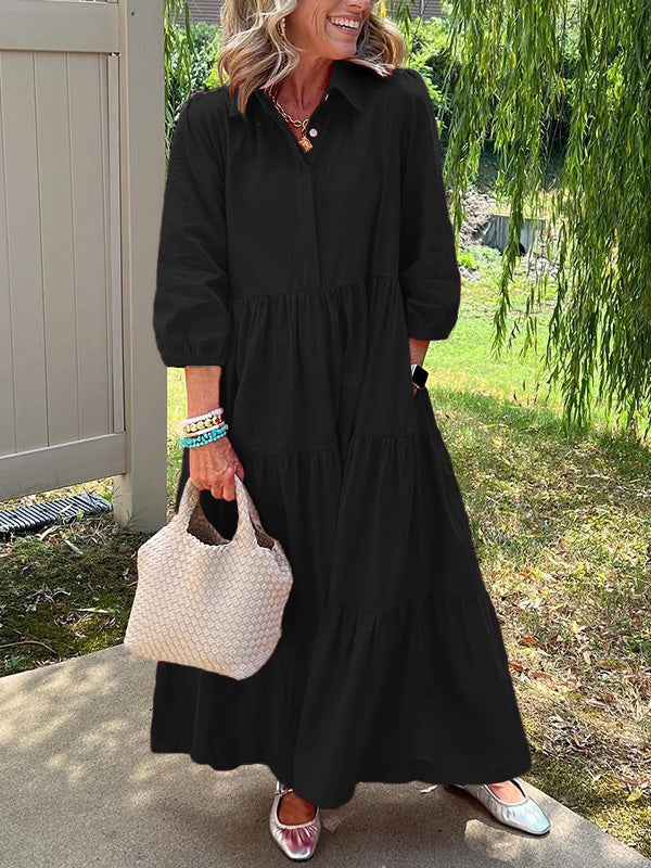 Amara | Maxi Kleid aus Baumwolle für den Alltag