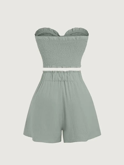 Ivigail – Strukturiertes Bandeau-Set mit Schleif