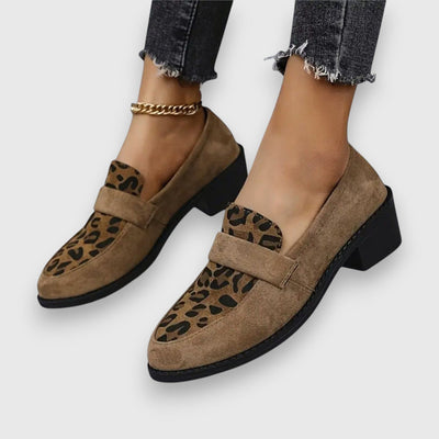 WILDTOUCH - ELEGANTER PANTOFFEL MIT LEOPARD ENMUSTER