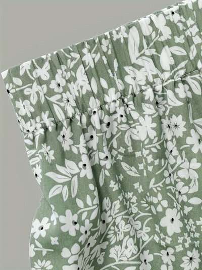Pieta – Palazzohose mit hohem Bund und weitem Bein und Blumenmuster