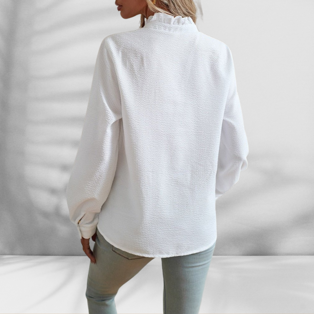 EMILY™ | Leichte Bluse mit Rüschen-Detail