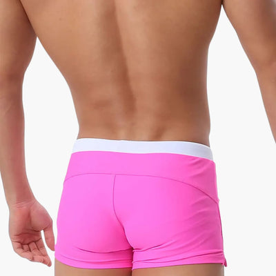 Herren Badeshorts mit Reißverschlusstaschen und Kordelzugbund