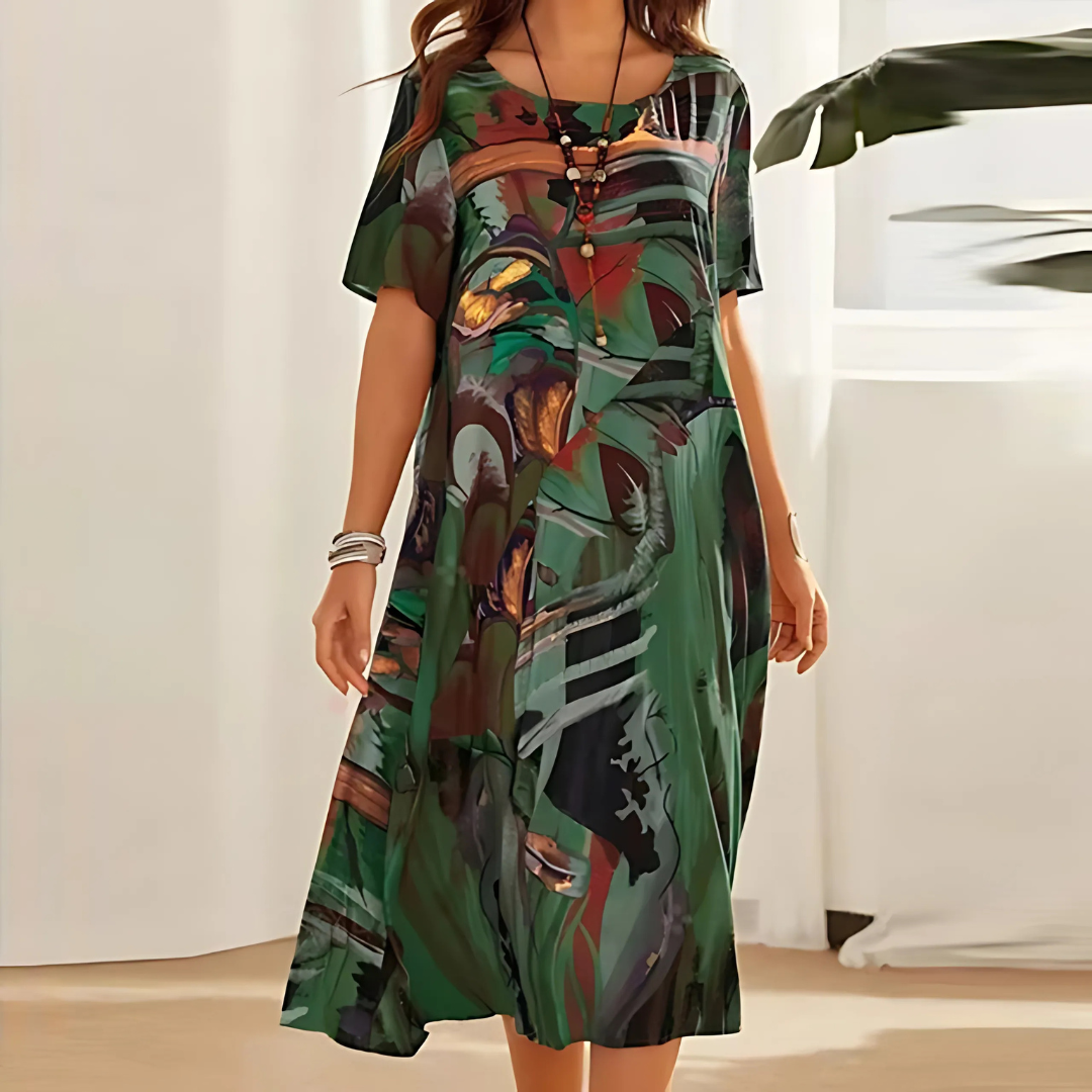 Annelies | Bequemes & Feminines Blumen Damenkleid