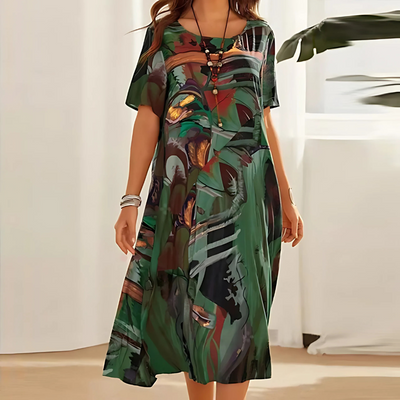 Annelies | Bequemes & Feminines Blumen Damenkleid