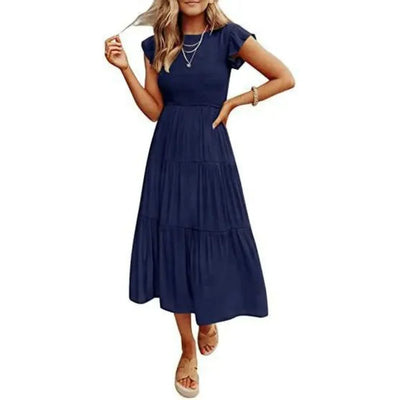 Paloma – Elegantes Midikleid aus Baumwolle mit Stufen