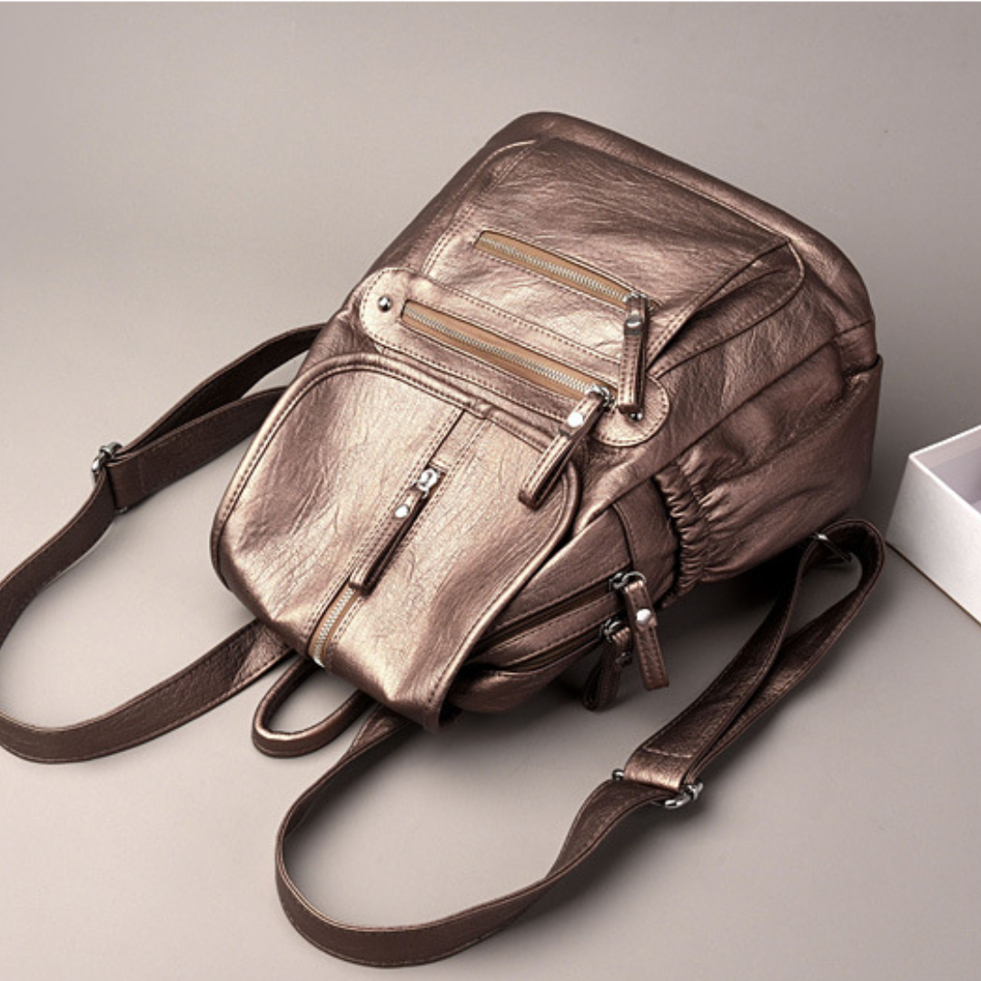 NORA™ | Geräumiger und vielseitiger Lederrucksack