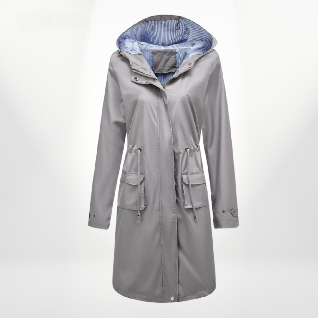 Damen Wasserdichter Trenchcoat | Mit Kapuze