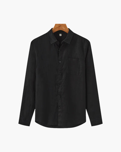 Kai | Lightweight Langarm Herren Sommer Leinenhemd