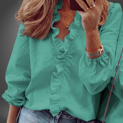 ROSALINA - STILVOLLE HANDGEFERTIGTE BLUSE
