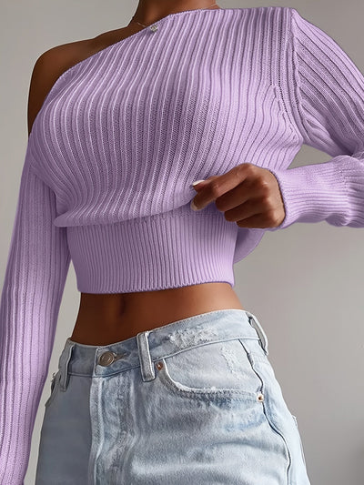 Pullover mit asymmetrischem Ausschnitt für Damen