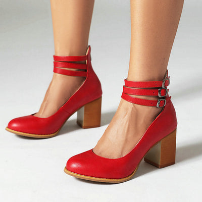 Casilda | Elegante Sandalen mit Knöchelriemen und robuster Sohle