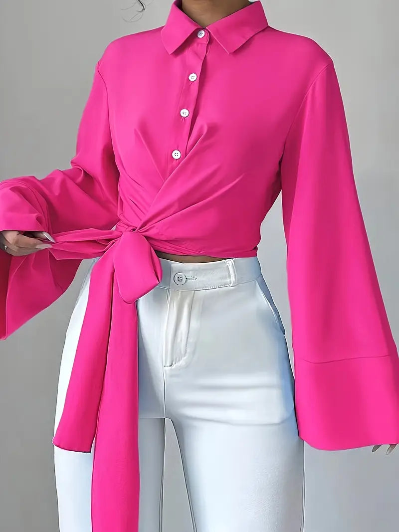 Monette – elegante wickelbluse