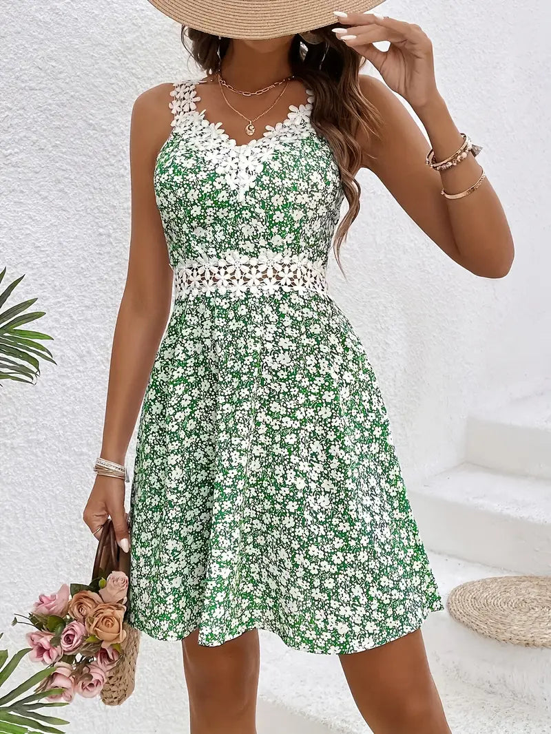 Nayline – Bezauberndes Spitzenkleid mit Blumenmuster