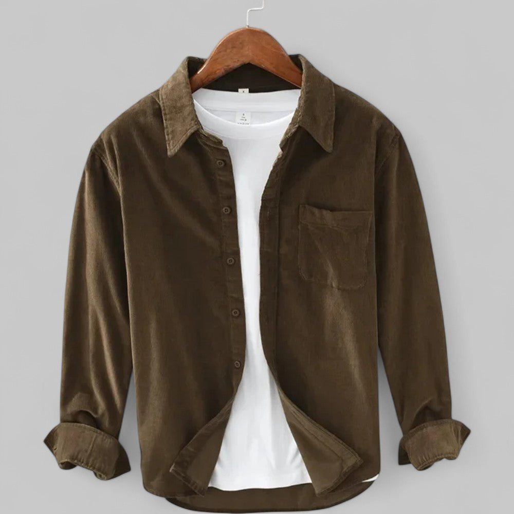 Alighiero | Langärmliges Cordhemd